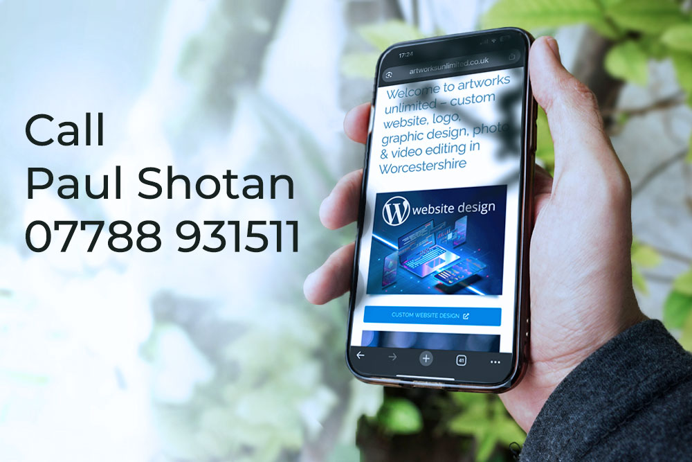 call Call artworks unlimited 07788 931511 for custom wordpress website design