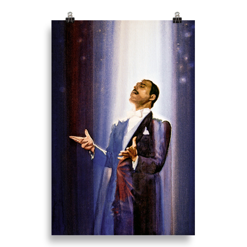 Freddy Mercury - Barcelona 20" x 30" Matte finish Poster
